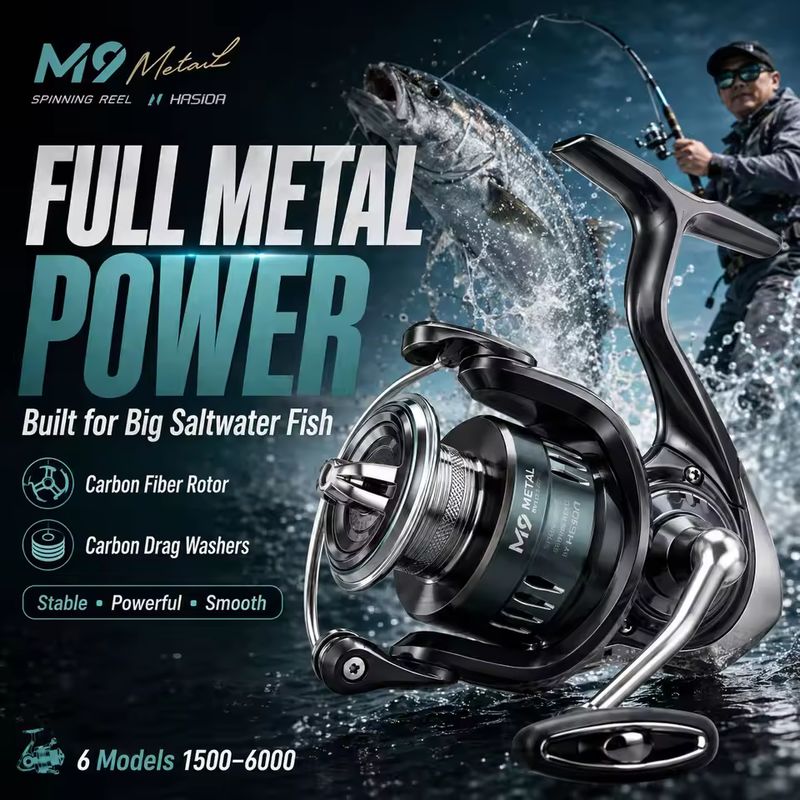 Reel Pancing Spinning HASIDA M - Fishing Boat Steering Wheel ulasan dan harga