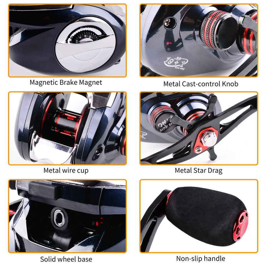 8.0:1 19 + 1BB Gulungan Pancin - Fishing Boat Steering Wheel ulasan dan harga