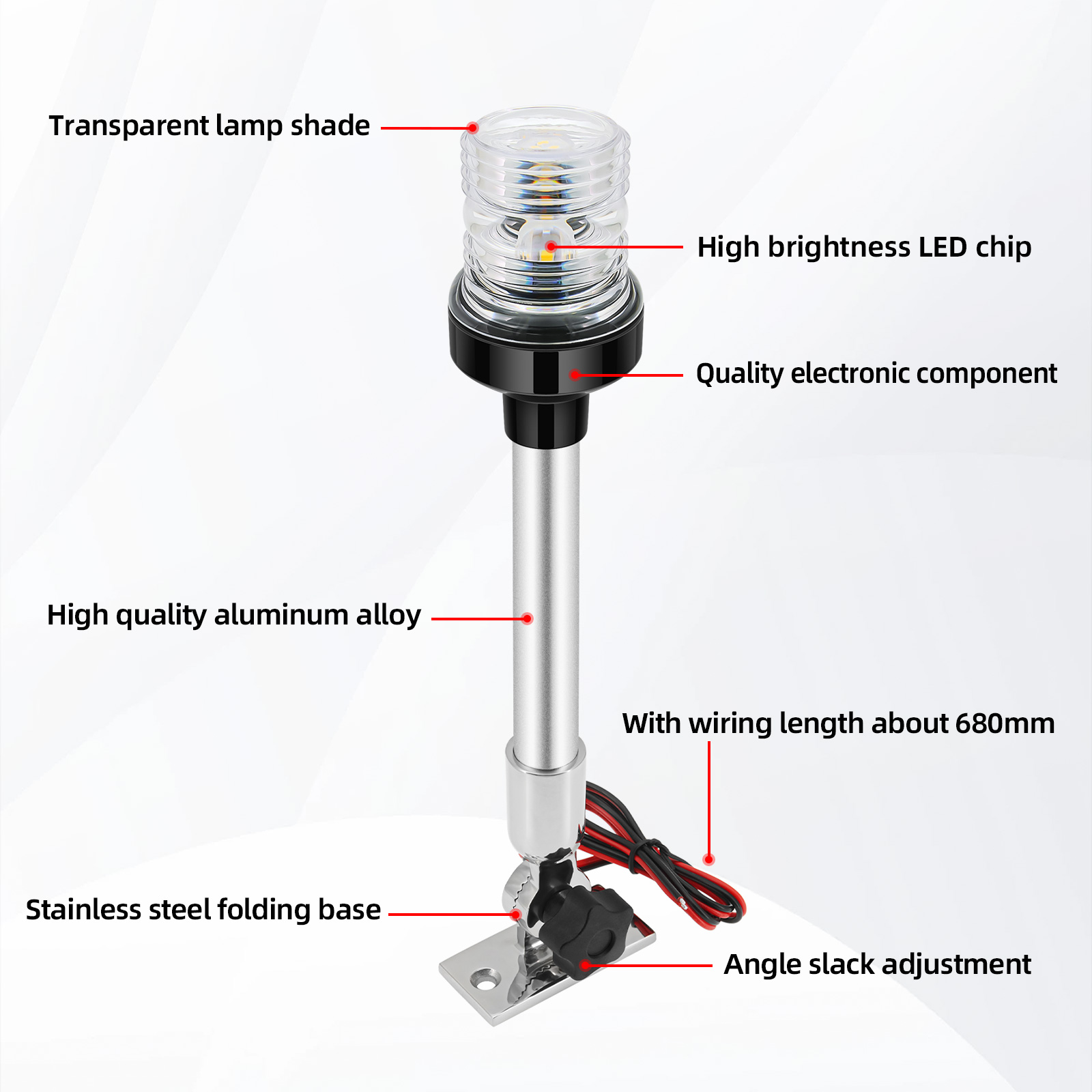 Lampu navigasi 12 inci lampu j - Fishing Boat Navigation Light ulasan dan harga